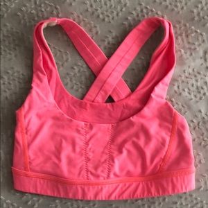 NWOT lululemon hot pink sports bra 2